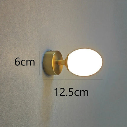 Applique murale LED design œuf de canard minimaliste moderne — LZ4XJ9