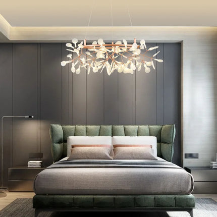 Lustre LED créatif en acier inoxydable et acrylique pour intérieur — LZ4X9P