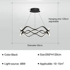 Noir D50cm / Blanc chaud (sans RC)