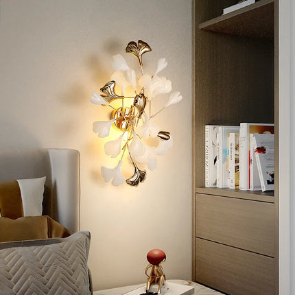 Applique murale LED en céramique à motif floral romantique pour hôtel — LZ4X9P2