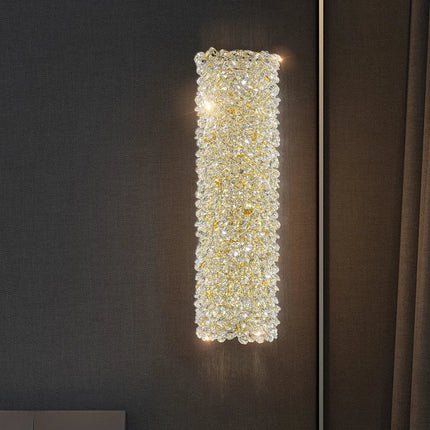 Applique murale dorée avec ampoule cristal clair et fil réglable — LZ4Q7M9