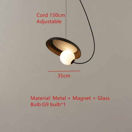 Suspension LED design 3D avec boule mobile et cordon réglable — LZ4X9P