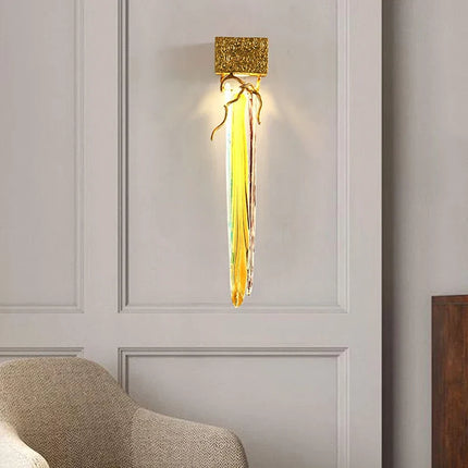 Applique murale moderne en cristal et cuivre pour intérieur — LZ4X9T2