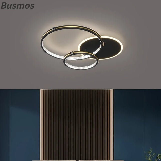 Plafonnier LED minimaliste doré pour intérieur et extérieur — LZ4X9P2