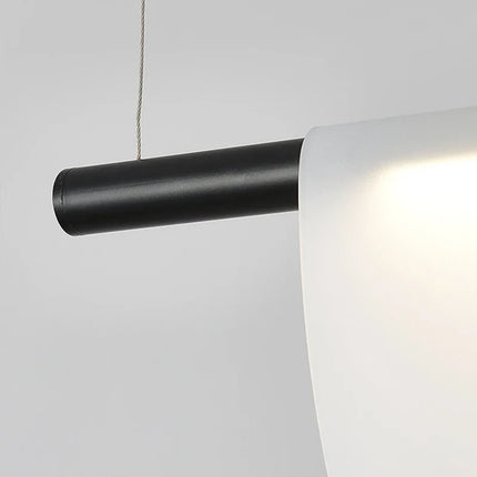 Lustre nordique moderne en acrylique avec verre coloré LED — LZ4P9XQ