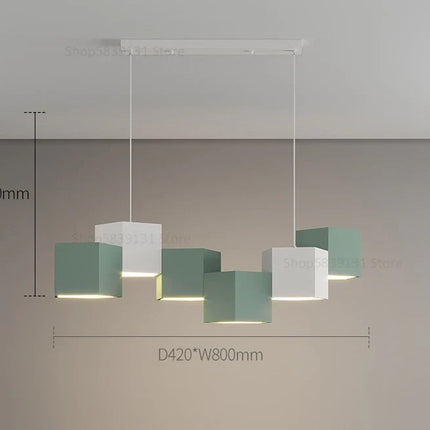 Lustre suspension nordique design prisme hexagonal simple — LZ4X9T1