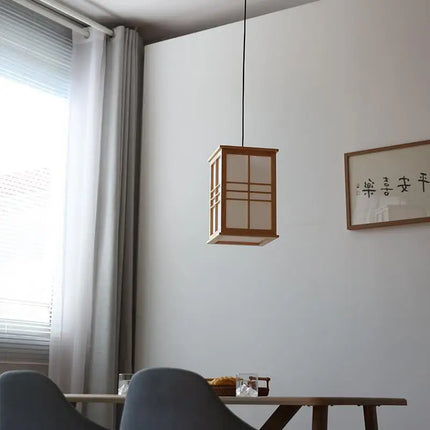 Lustre décoratif en bois pour restaurant, bar, hôtel et yoga — LZ4X9T