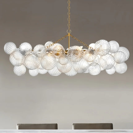 Lustre suspension en verre à bulles pour intérieur moderne et élégant — LZ4X9J