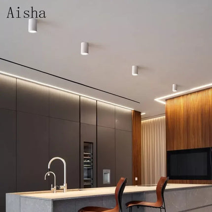 Spot LED rond à montage en surface pour intérieur minimaliste — LZ4QJ7
