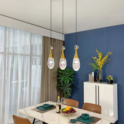 Lustre nordique en cristal pour décoration moderne et élégante — LZ4X9T