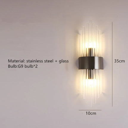 Applique murale moderne en verre pour mur TV — LZ4X9P2