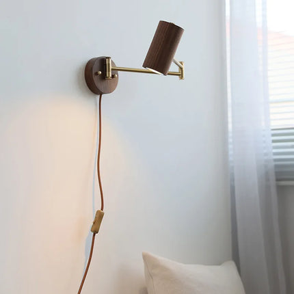 Applique murale Wabi-Sabi à bras long pivotant avec interrupteur — LZ4XJ9