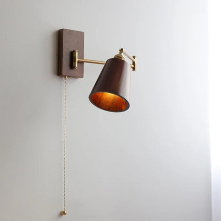 Applique murale LED en bois de frêne et noyer — LZ4X9T2