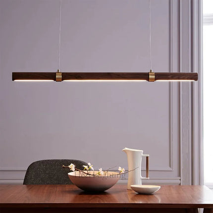 Suspension minimaliste en bois et métal à hauteur réglable — LZ4X9P