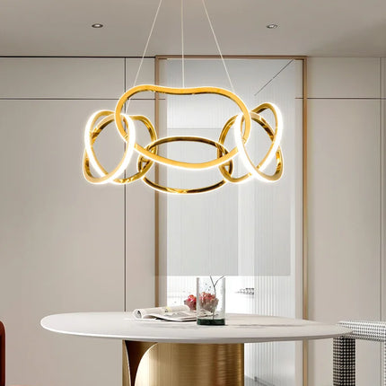Lustre moderne à suspensions LED en silicone — LZ4X9T2