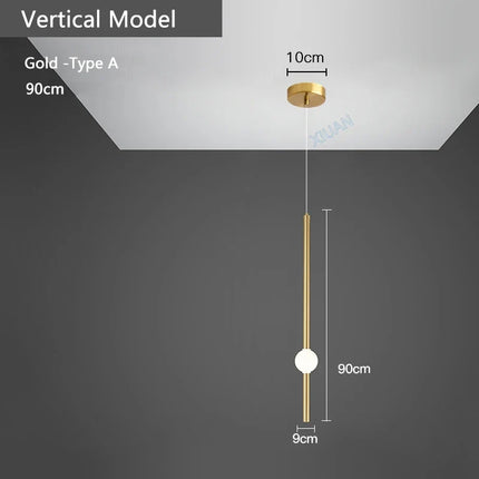 Suspension horizontale moderne pour éclairage de salle à manger — LZ4X9P