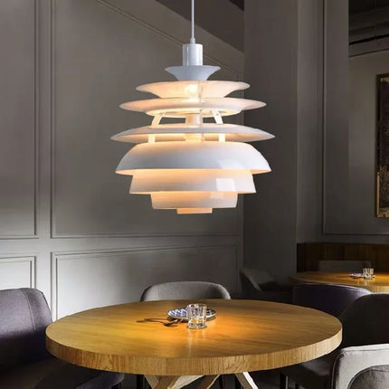 Lustre suspension postmoderne nordique à plusieurs niveaux décoratifs — LZ4X9P