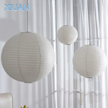 Suspension LED sphères style japonais pour décoration de café — LZ4X9M2