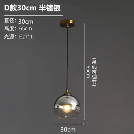 Lustre suspension en verre au design nordique pour intérieur — LZ4P7XQ