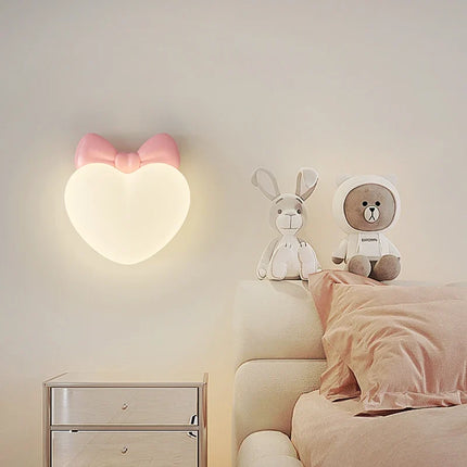 Applique murale LED romantique forme couronne, cœur et nuage pour enfants — LZ4X9T