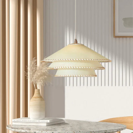 Lustre suspension en tissu style nordique pour décoration intérieure — LZ4X9T