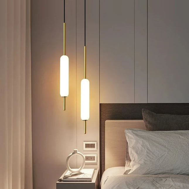 Suspension nordique double en métal et verre minimaliste — LZ4X9Q