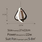 2 Triangles Noir / Blanc chaud Pas de télécommande