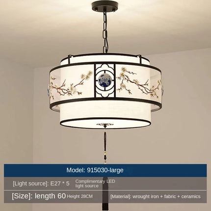 Lustre suspension rétro pour restaurant chinois intérieur — LZ4X9Q2