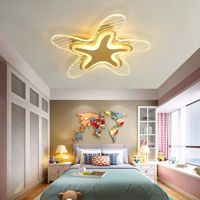 Plafonnier LED en forme d’étoile pour éclairage intérieur décoratif — LZ4X9T