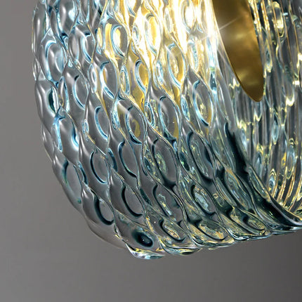 Suspension en verre décor floral moderne — LZ4X9P2