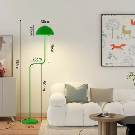 Lampadaire nordique en verre avec abat-jour pour intérieur — LZ4X9B