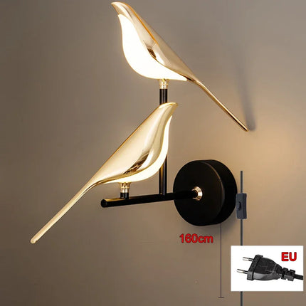 Applique murale LED au design nordique en forme de pie — LZ4X9T2