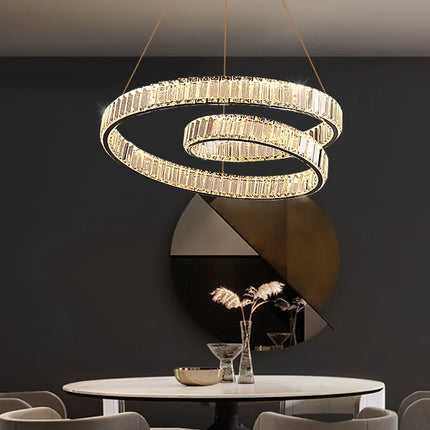 Lustre suspension LED cristal luxe décoratif — LZ4X9P