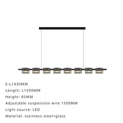 Lustre suspension en verre au design minimaliste moderne — LZ4Q9T1