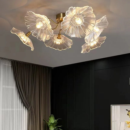 Suspension design nordique moderne à motif floral élégant pour intérieur — LZ4R9T1
