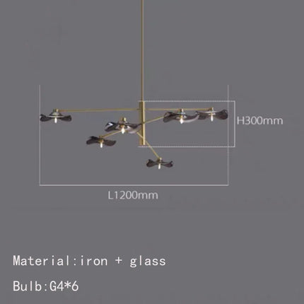 Lustre suspension en verre avec ampoule G4 et hauteur réglable — LZ4X9P