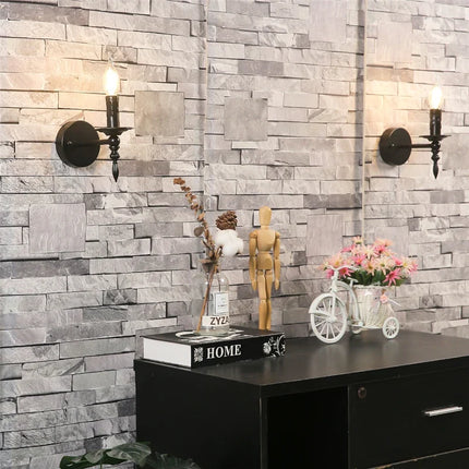 Applique murale rétro en fer style loft nordique avec LED intégrée — LZ4X9VQ