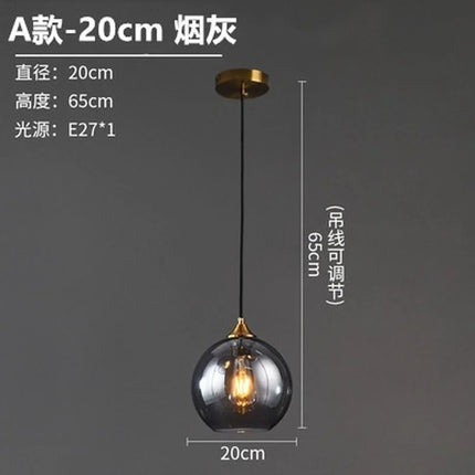 Lustre suspension en verre au design nordique pour intérieur — LZ4P7XQ