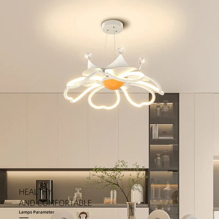 Plafonnier moderne en forme de fleur pour ambiance romantique — LZ4X9P2