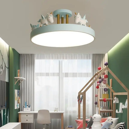 Lustre enfant avec motif cheval pour chambre garçon et fille — LZ4X9T