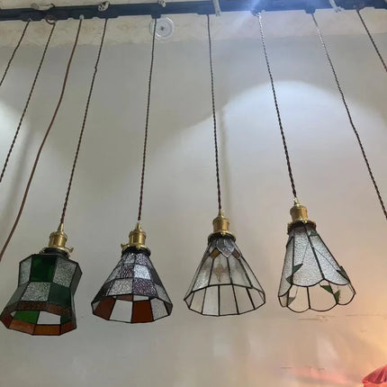 Suspension en verre teinté au style nordique pour éclairage industriel — LZ4X9M