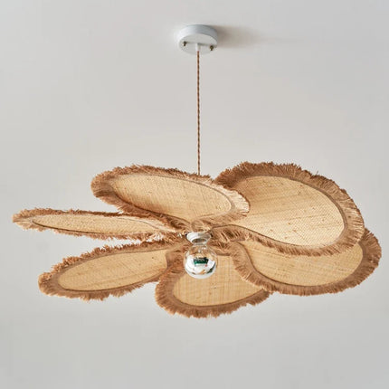 Suspension artistique en fleurs tissées forme pétale — LZ4X9QJ
