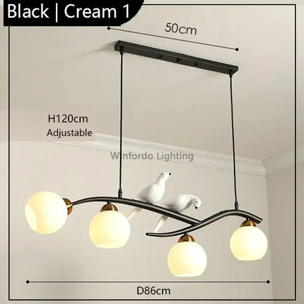 suspension design moderne forme oiseau scandinave décoratif winfordo