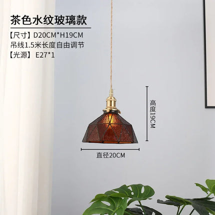 Lustre suspension en verre au design nordique pour intérieur moderne — LZ4X9P
