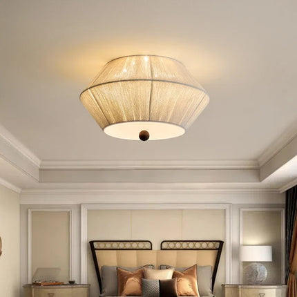 Suspension en bois et corde de chanvre pour ambiance chaleureuse — LZ4X9T