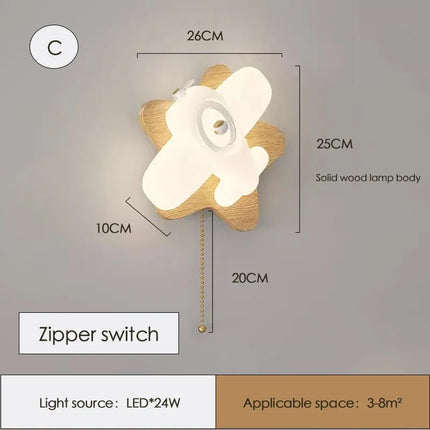 Applique murale hélicoptère pour chambre d’enfant moderne et chaleureuse — LZ4QX7B