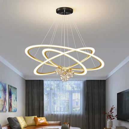 Lustre en verre à motif étoilé pour éclairage intérieur moderne — LZ4X9J