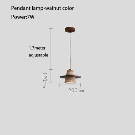 Lustre petit style rétro médiéval avec LED en pierre — LZ4X9T2