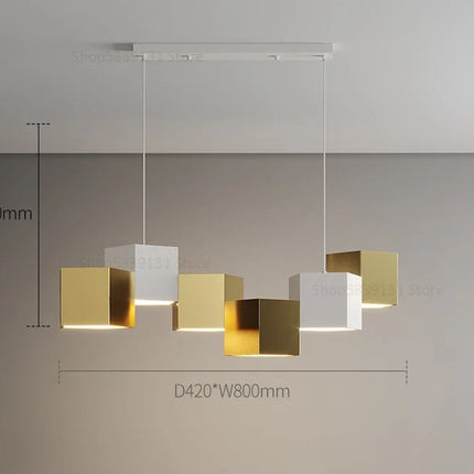 Lustre suspension nordique design prisme hexagonal simple — LZ4X9T1
