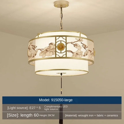 Lustre suspension rétro créatif pour éclairage de restaurant — LZ4P9XJ